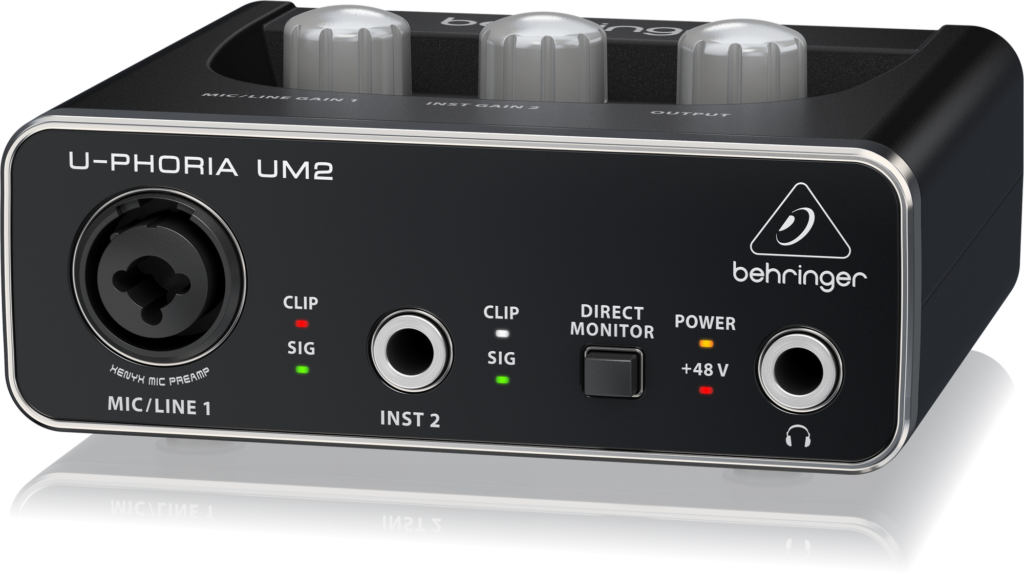Behringer UM2 beginner audio interface